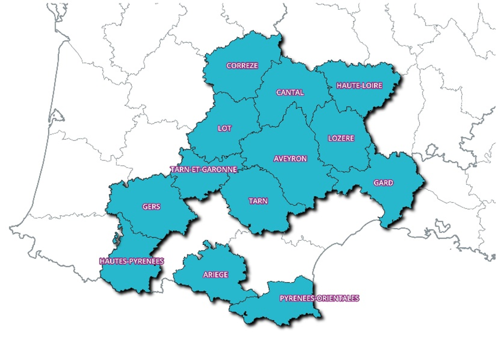 GAE - Carte D�partements