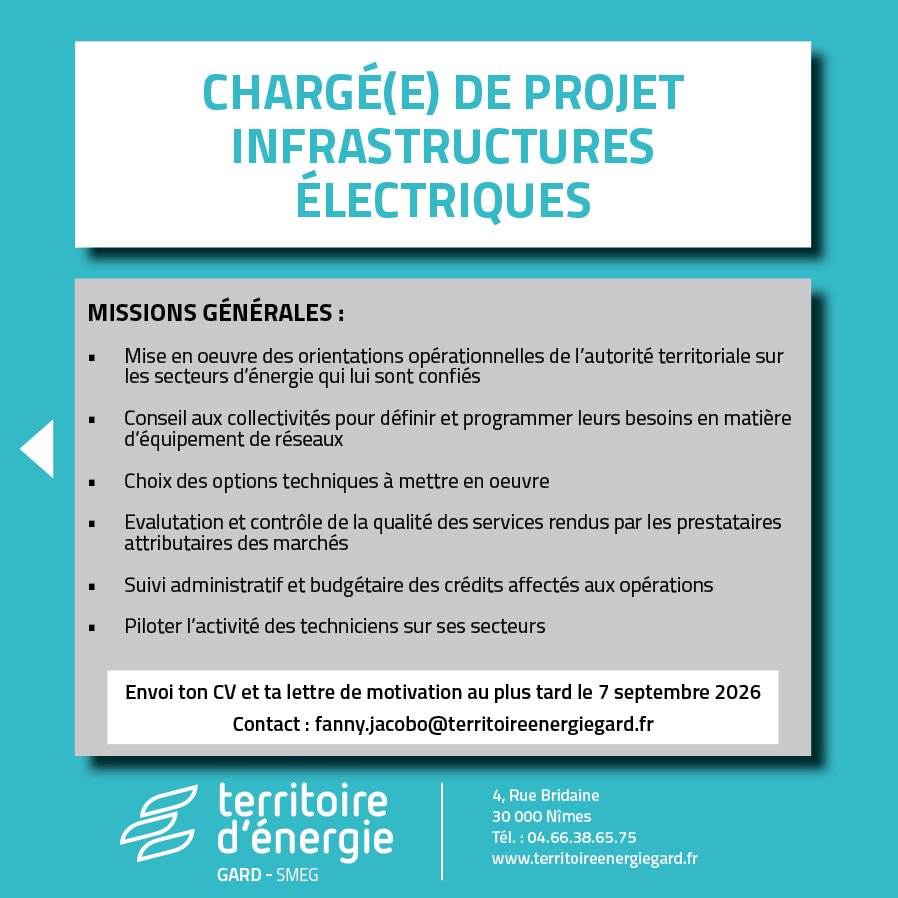 Charg� de projet infrastructure �lectriques 2